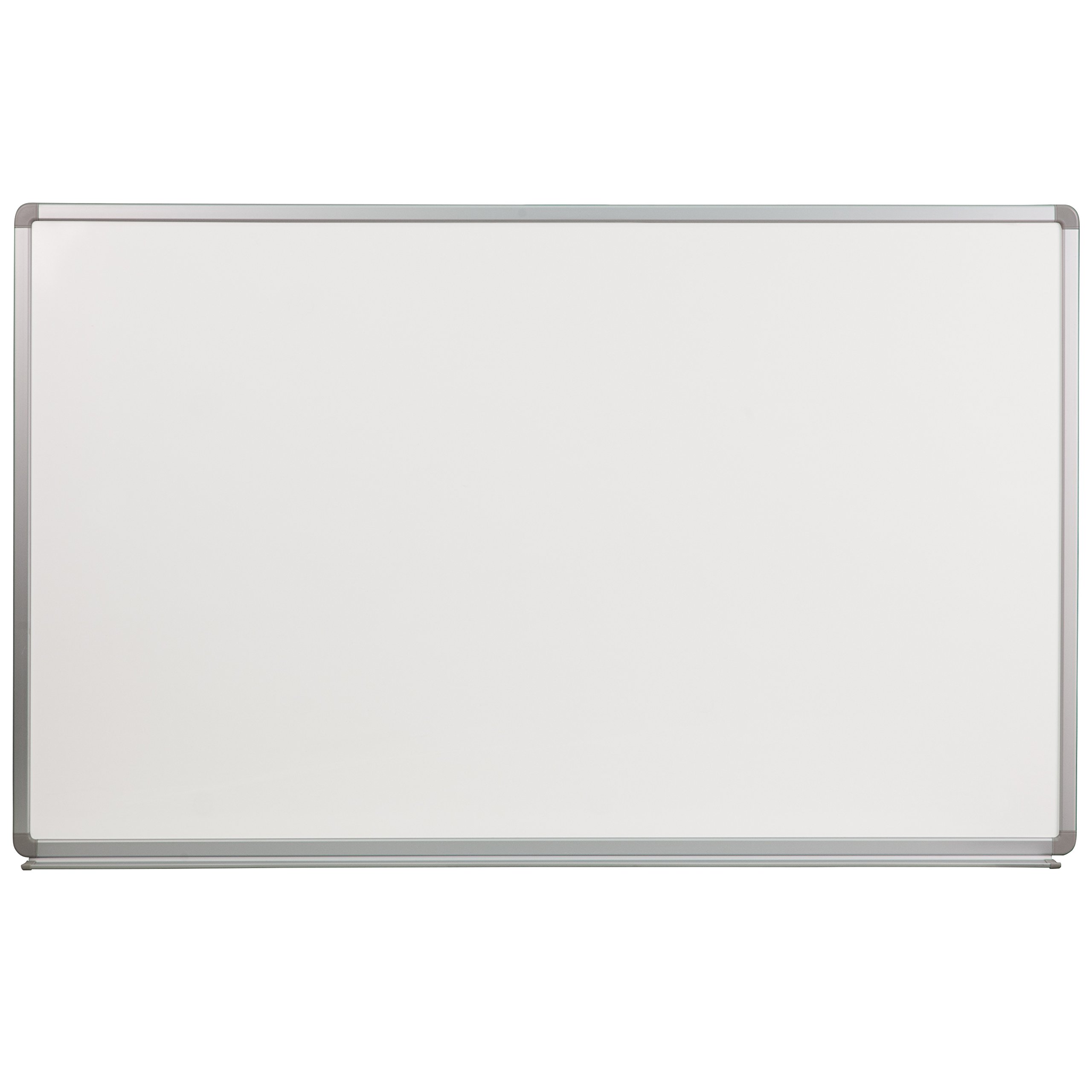 Flash Furniture Cardim 5' W x 3' H Porcelain Magnetic Whiteboard - Durable Dry Erase Board for Office, Classroom & Home Use - Perfect for Presentations, Notes & Schedules