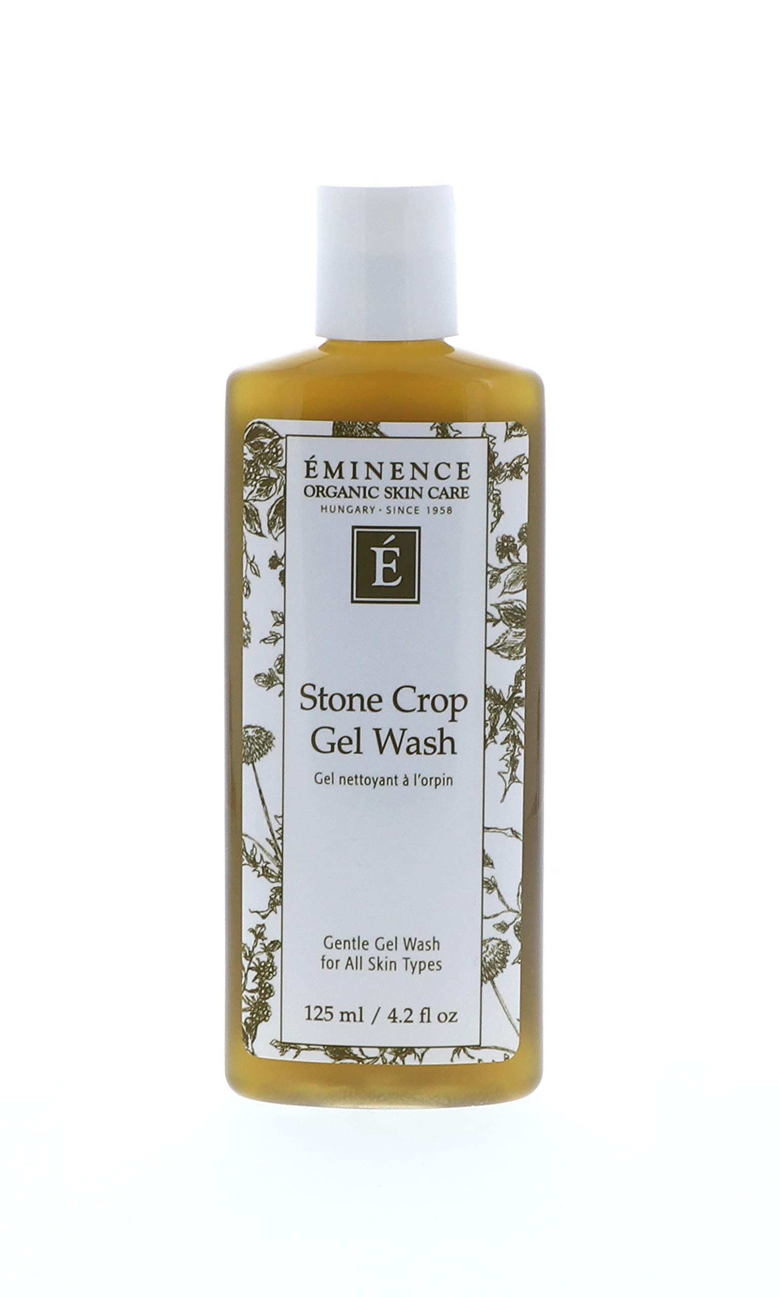Eminence Organics Stone Crop Gel Wash 4 Oz / 125ml - Hydrating Facial Cleanser for Dry & Sensitive Skin - Perfect for Morning & Night Skincare Routine
