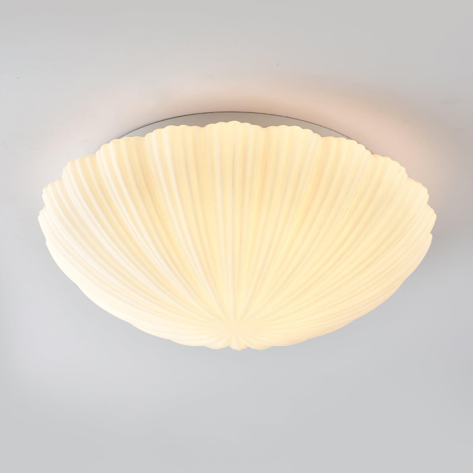 Stylish Devan Seashell Ceiling Lamp - Modern Coastal Lighting Fixture for Bedroom, Living Room & Dining Room - Perfect for Beach House Decor & Coastal Interior Design