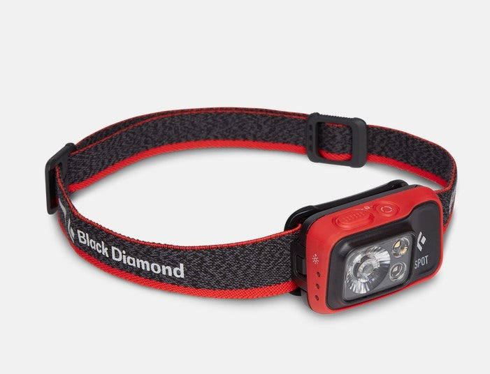 Black Diamond Spot 400 Headlamp - 400 Lumens, Waterproof, Rechargeable Headlight for Camping, Hiking & Outdoor Adventures
