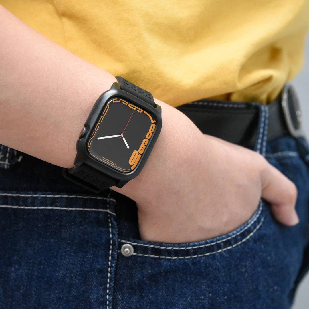 Rugged 40mm Protective Case with Band for Apple Watch Series 6/5/4/SE (2nd/1st Gen) - Durable Cover for Outdoor Sports & Active Lifestyle