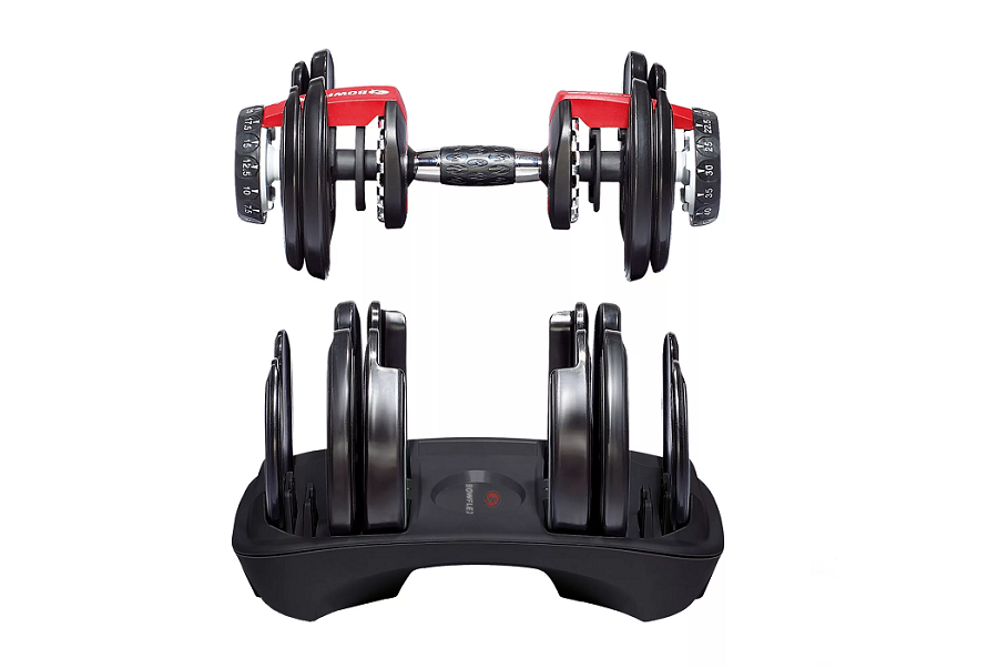 Bowflex SelectTech 2-in-1 Adjustable Dumbbell Stand - Heavy Duty Weight Rack for Home Gym & Strength Training - Perfect for Compact Workout Spaces