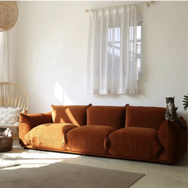 Elegant Living Room Sofa Set for Relaxation - Modern Comfortable Couch for Home, Apartment & Office Lounge