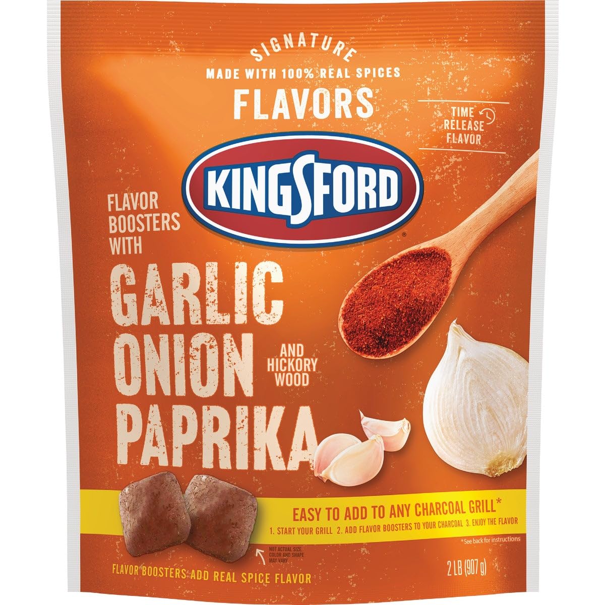 Organic Charcoal Garlic Onion Seasoning Powder - 2 lb Bulk Bag | All-Natural Flavor Enhancer for Grilling, Roasting & Cooking | Vegan, Gluten-Free Spice Blend for Meat, Vegetables & Soups
