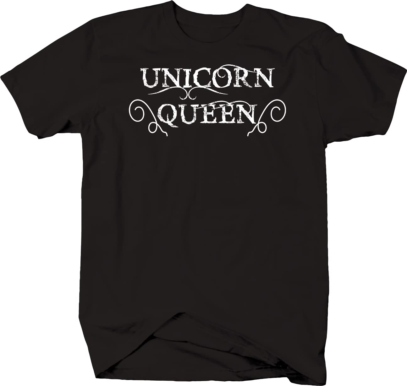Unicorn Queen Rainbow Colorful T-Shirt for Men - Black | Trendy Graphic Tee for Casual Wear, Parties & Festivals