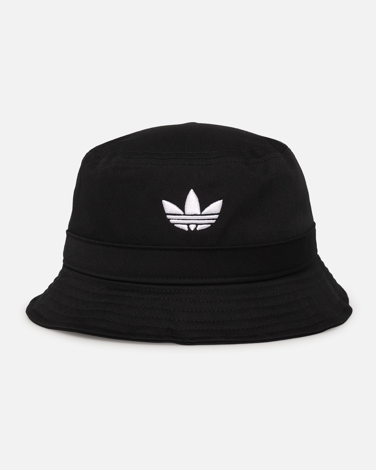 Adidas Adicolor Trefoil Bucket Hat for Men & Women - Black Adjustable Cotton Sun Hat for Outdoor, Beach, Hiking, and Travel