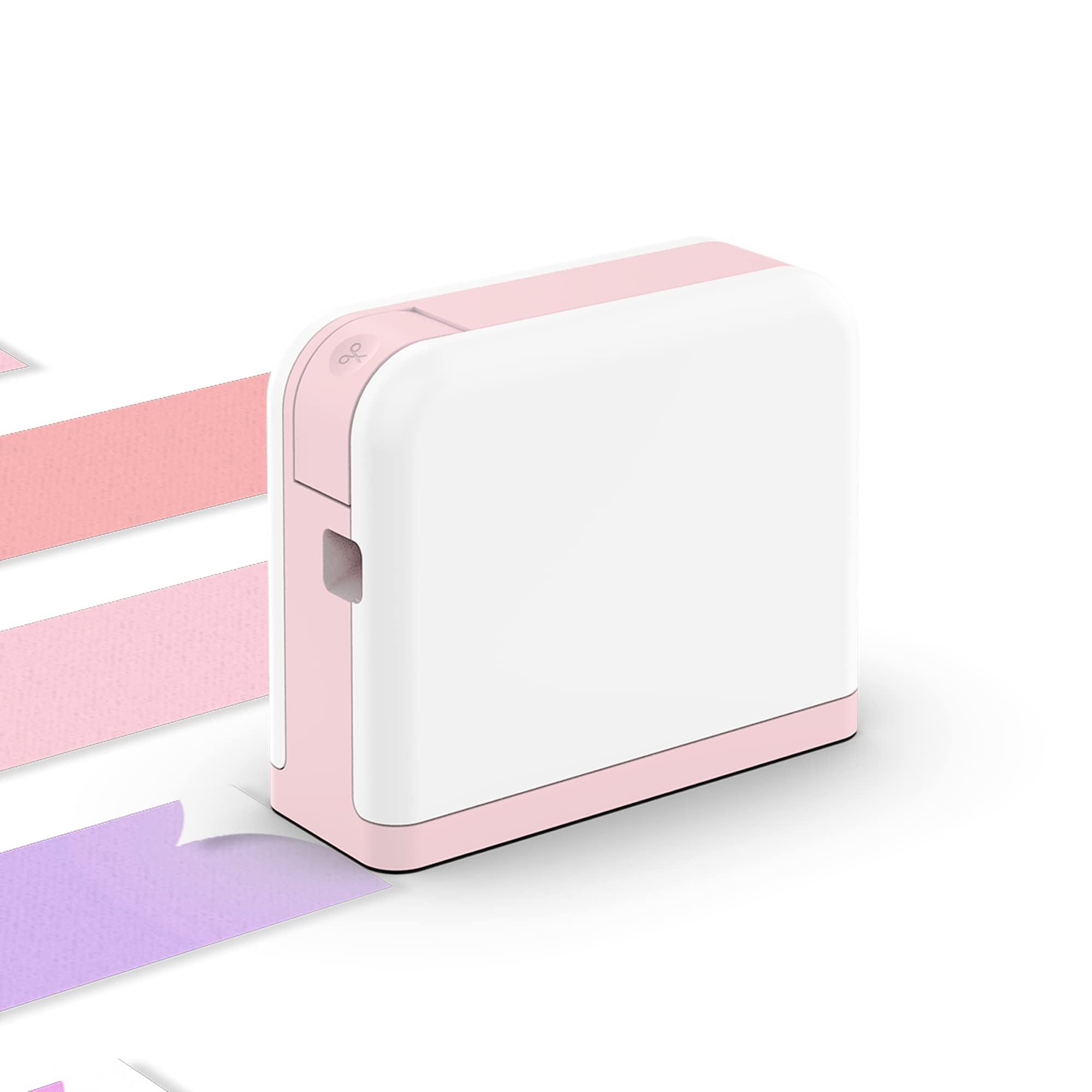 Bluetooth Label Maker Machine with Tape - P3200 Portable Handheld Sticker Printer for Office & Home Use, Mini DIY Labeling Device - Perfect for Organizing, Gift Wrapping & Craft Projects (Pink)