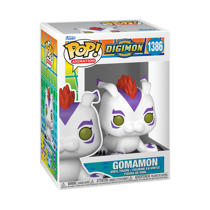 Gomamon Funko Pop Digimon 1386 with Protector Case - Collectible Vinyl Figure for Anime Fans, Home Display & Gift