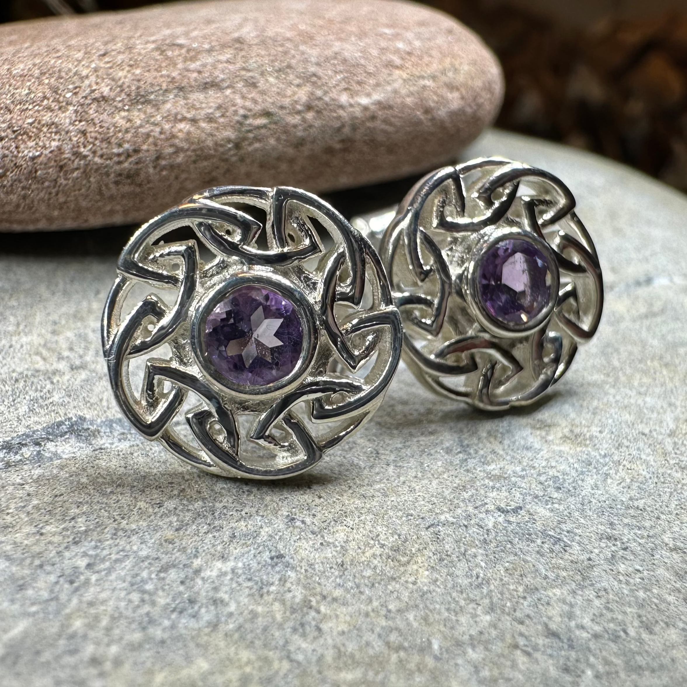 Alfiva Celtic Knot Earrings for Women - Sterling Silver Irish Claddagh Design - Perfect for St. Patrick's Day, Weddings & Celtic-Themed Events