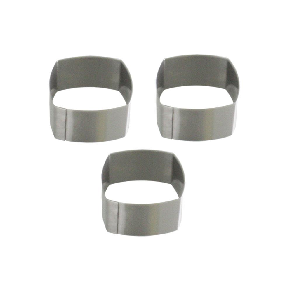 3 1/4 Inch High Square & Round Mousse and Entremet Molds - Professional Baking Tools for Desserts, Cakes, and Pastries - Perfect for Home Bakers and Commercial Kitchens