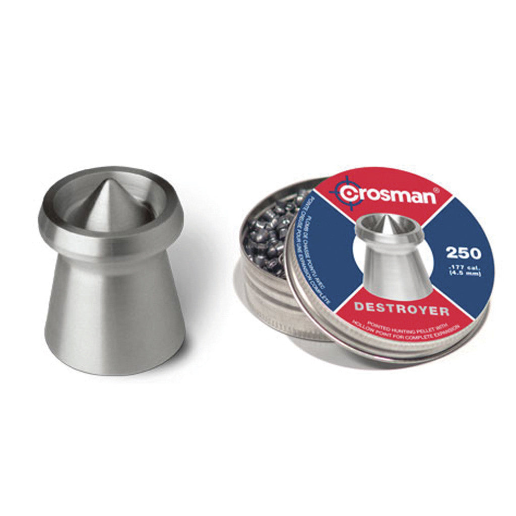 Crosman Destroyer .177 Caliber Pellets - High Velocity Airgun Ammo for Target Shooting & Small Game Hunting | Perfect for Backyard Practice & Pest Control