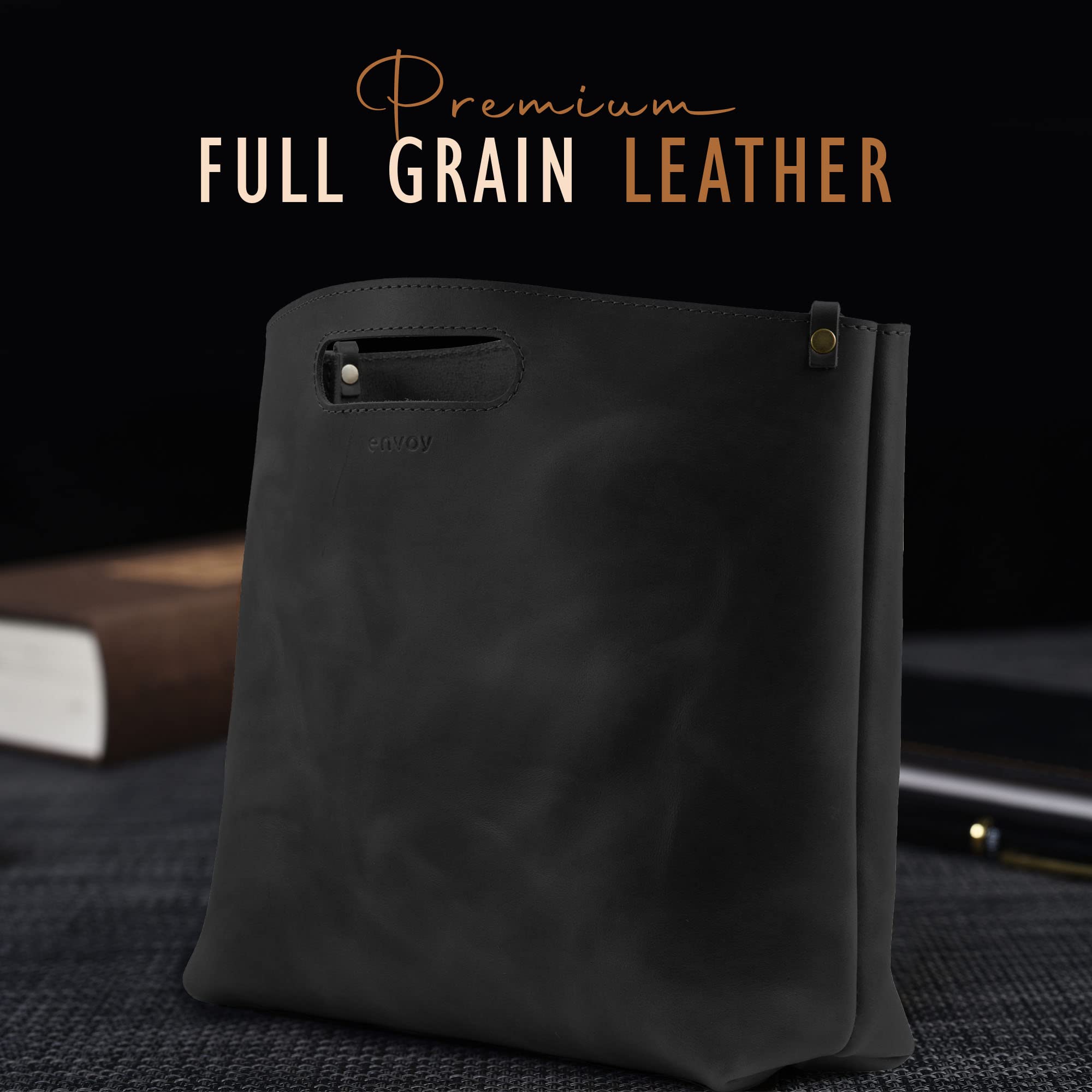 Premium Genuine Leather Tote Bag for Women - Stylish & Durable Leather Handbag & Purse - Handcrafted in USA | Perfect for Work, Travel & Everyday Use