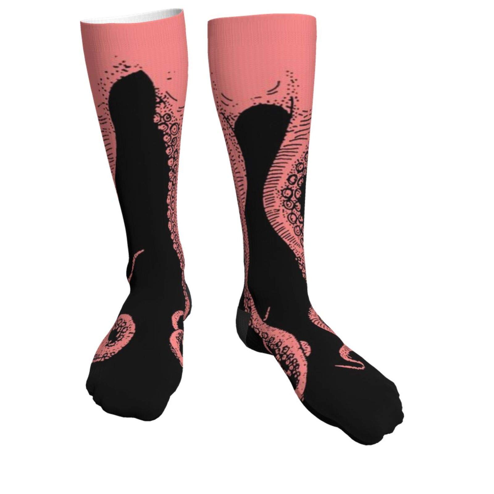 Octopus Tentacle Knee Socks - Unisex Warm Winter Crew Socks for Dress & Loafers
