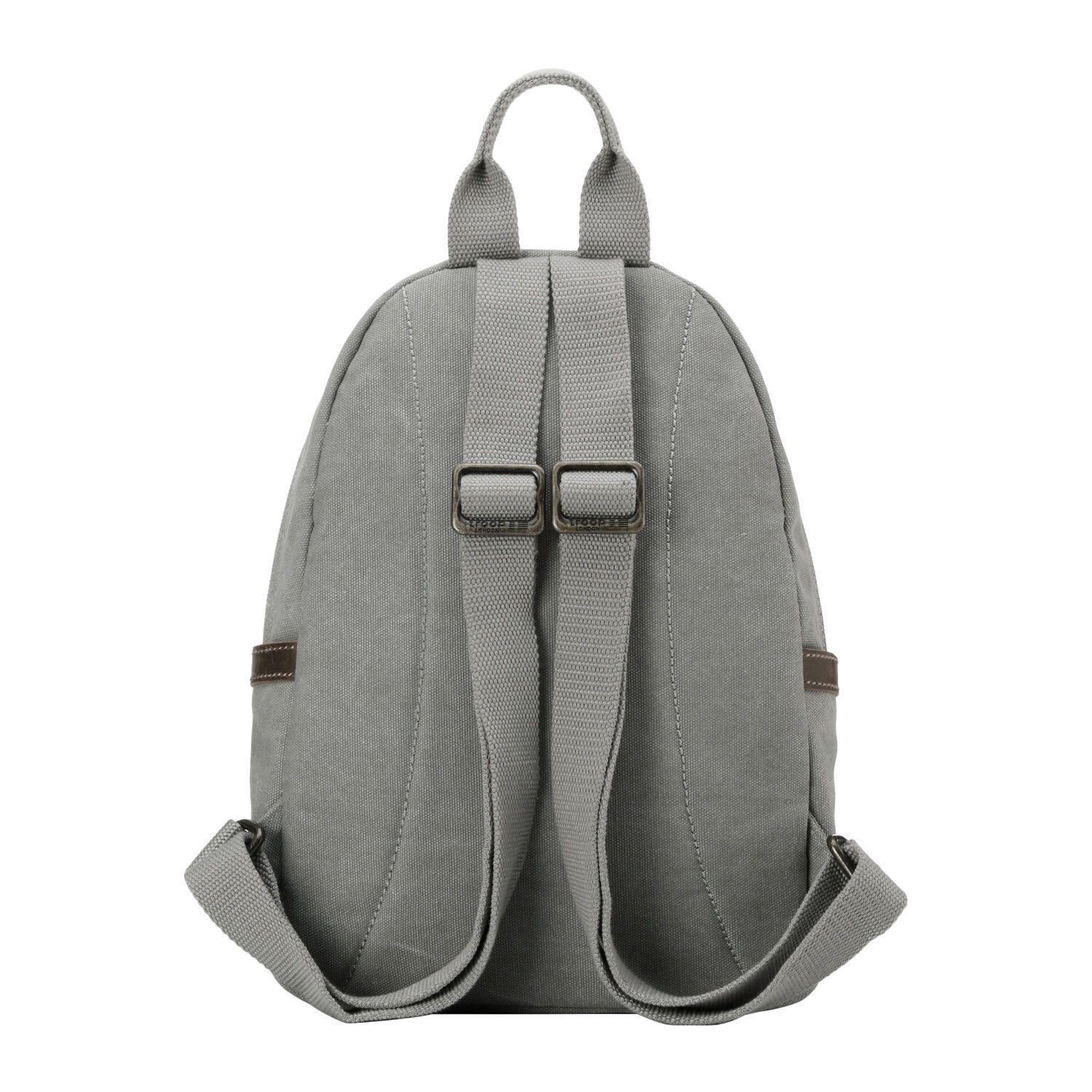 TRP0255 Troop London Classic Canvas Backpack Small - Durable School & Travel Backpack for Men & Women - Perfect for College, Commuting & Outdoor Adventures