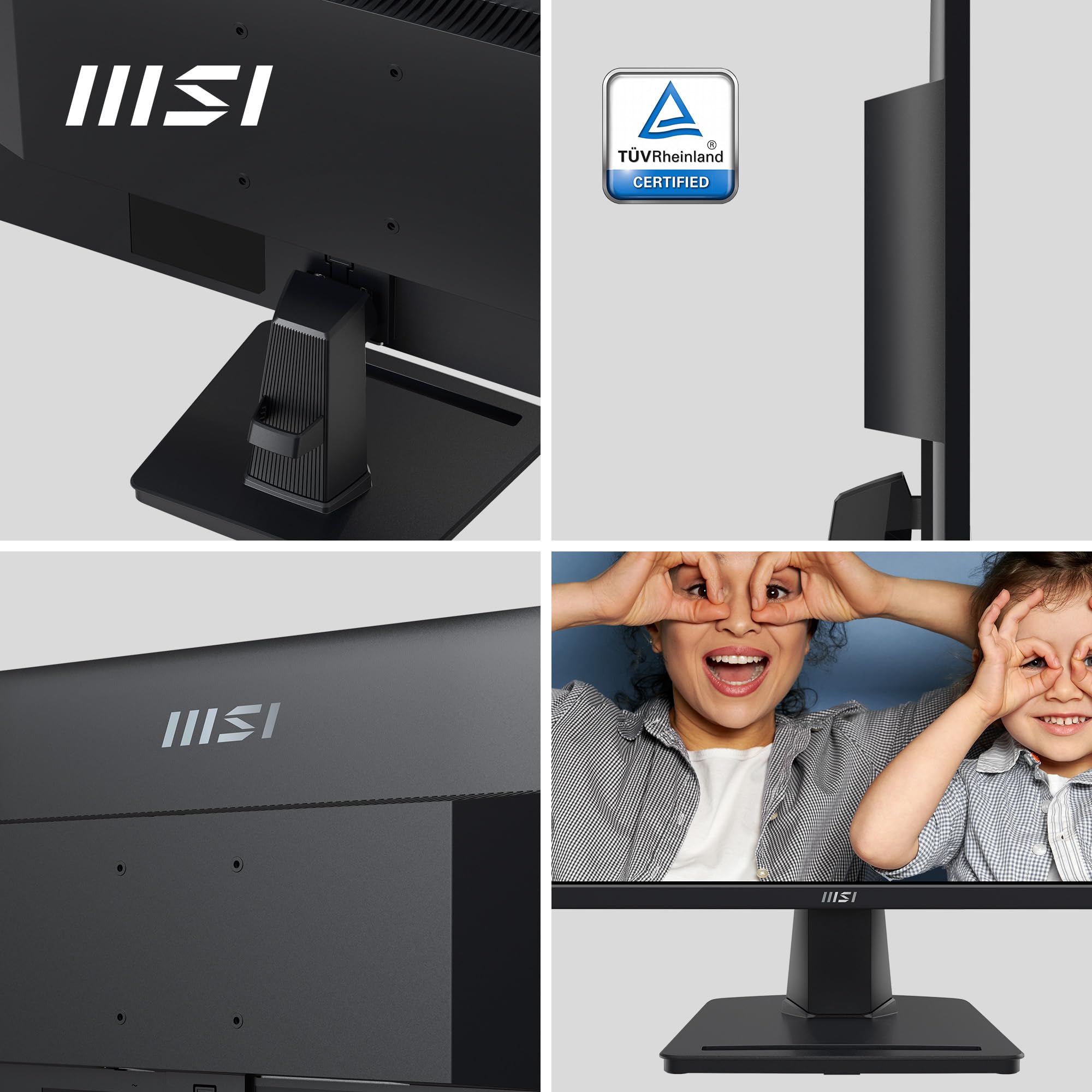 MSI PRO MP275 27 Inch Full HD Office Monitor - 1920x1080 IPS Panel, 100Hz Refresh Rate, Flicker-Free Technology, Built-in Speakers, Tilt Adjustable Stand - HDMI 1.4b & VGA Ports for Home Office, Gaming, and Productivity Workstations