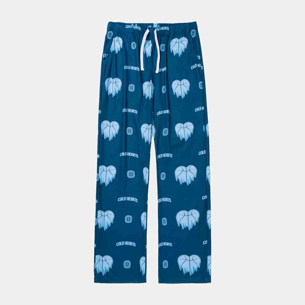 Cozy Cold Hearts Pajama Pants for Women - Soft Fleece Lounge Pants with Cute Print - Perfect for Sleepwear, Lounging & Winter Comfort