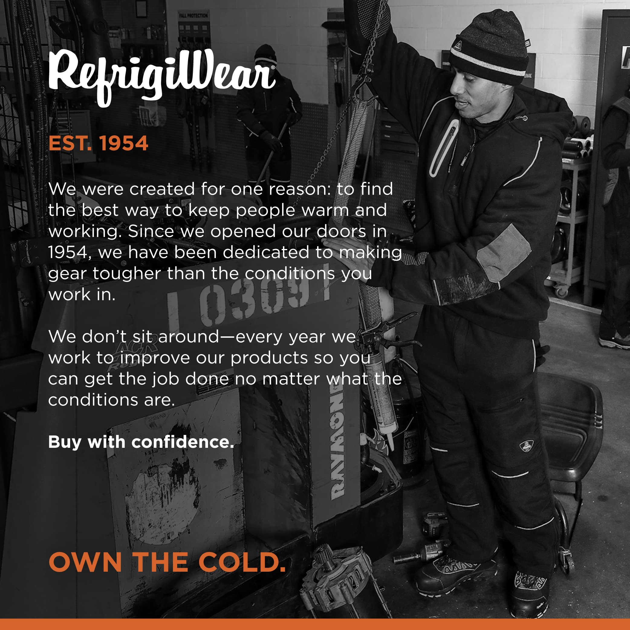 RefrigiWear PolarForce Lightweight Insulated Sweatpants for Men & Women - Thermal Winter Work Pants for Outdoor Jobs, Hunting & Cold Weather Activities