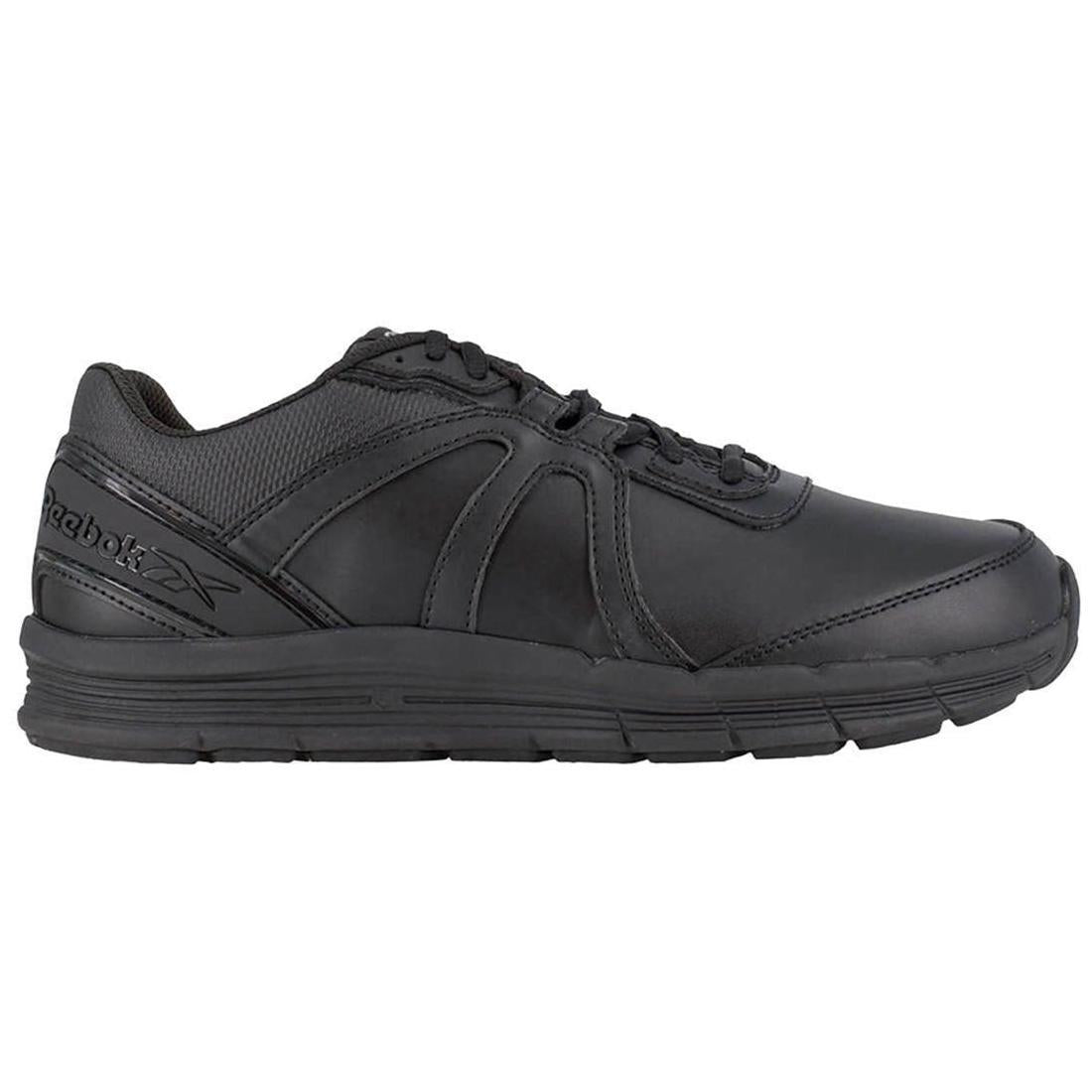 Men's Guide Work Soft Toe Athletic Shoes - Black Non-Slip Safety Sneakers for Construction, Hiking & Outdoor Activities
