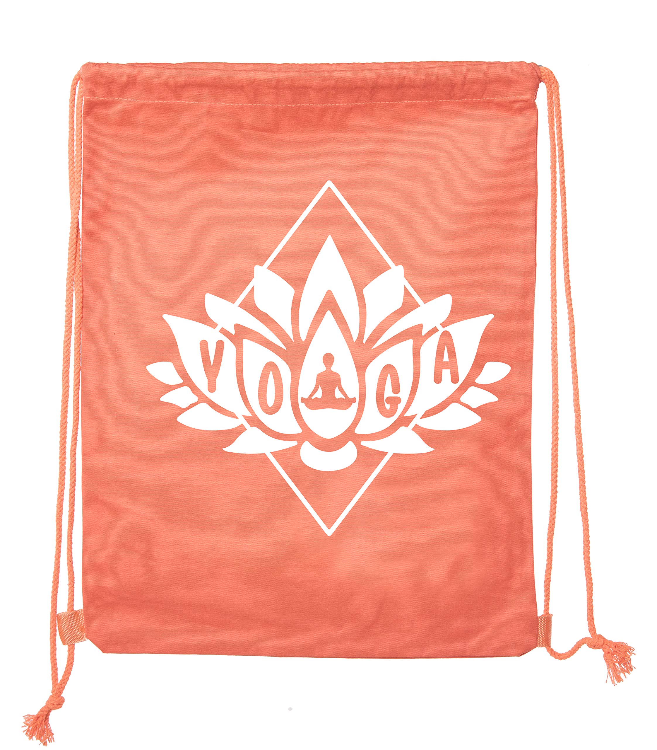 **Premium Cotton Drawstring Yoga Gym Bags for Yoga Blocks & Clothes - Lightweight & Durable for Yoga, Gym, Travel & Workouts**
