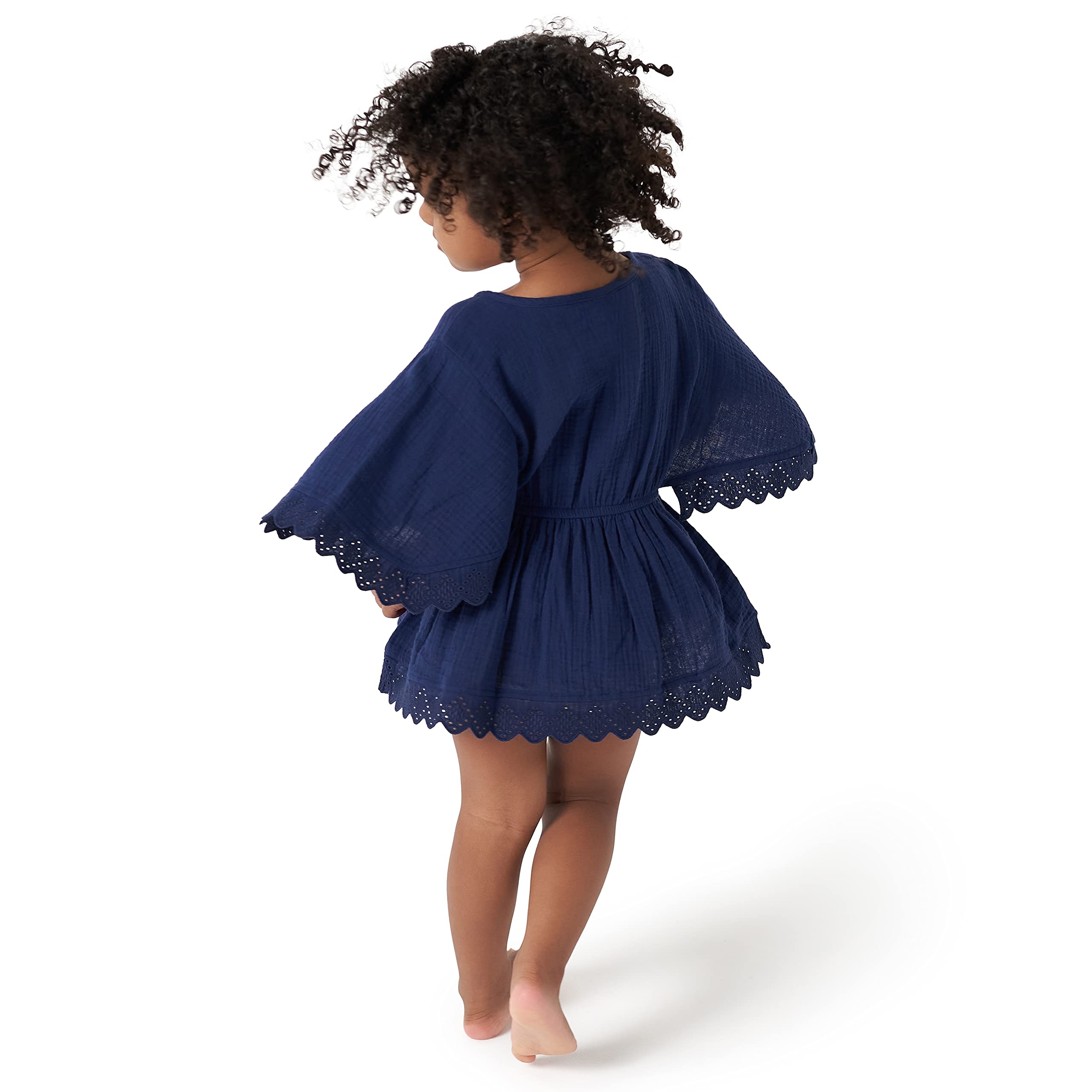 Gerber Baby Girls' Toddler Kaftan Swim Cover Up - UV Protection Beach Dress for Toddlers - Perfect for Pool, Beach & Summer Outings