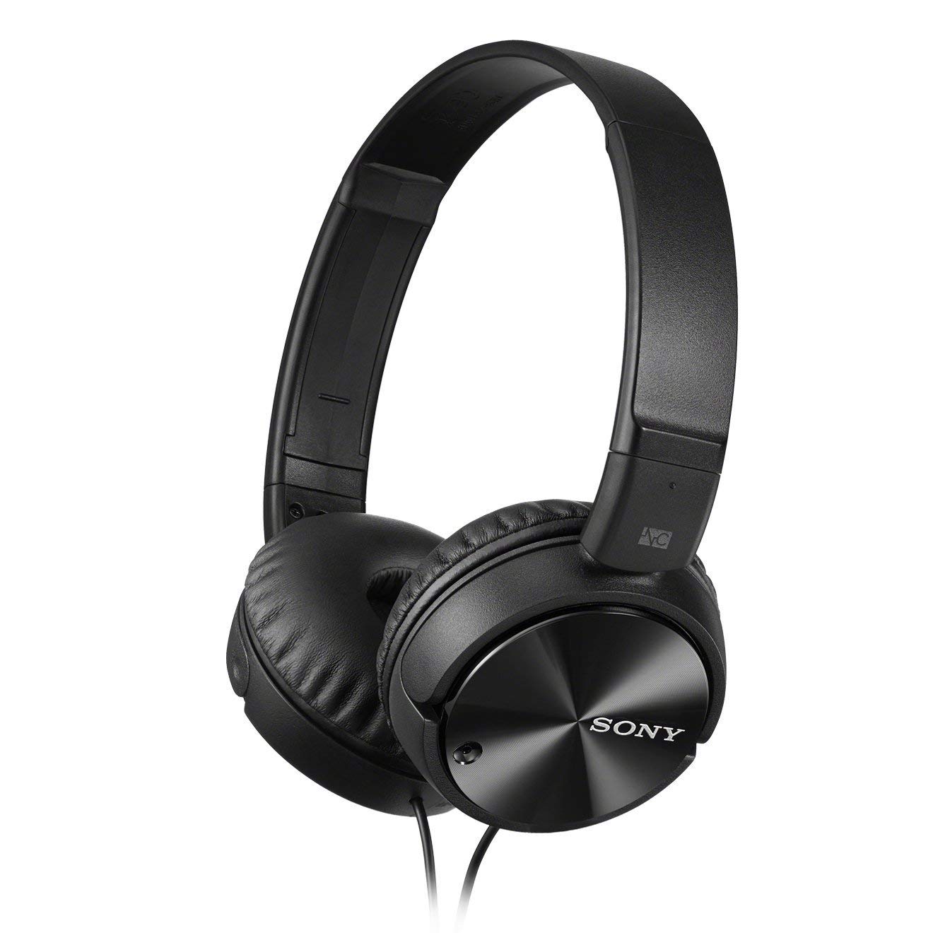 Sony MDRZX110NC Wireless Noise Cancelling Headphones with Microphone - Over-Ear Bluetooth Headphones for Travel, Work & Gym - Black (Medium)