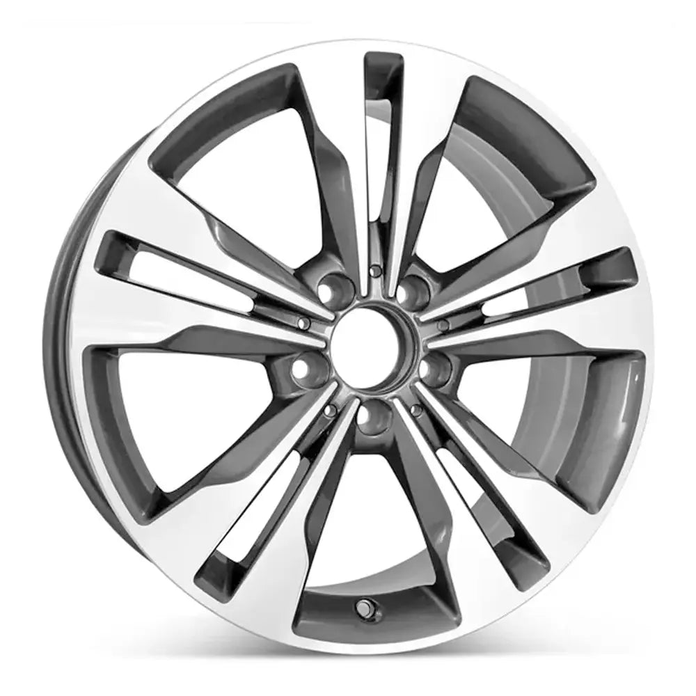 18 Inch Mercedes CLA250 Wheel Replacement - Machined Charcoal Replica Rim 85529 | OEM Style Alloy Wheels for Mercedes-Benz CLA250 | Perfect for Performance Upgrades & Custom Car Styling
