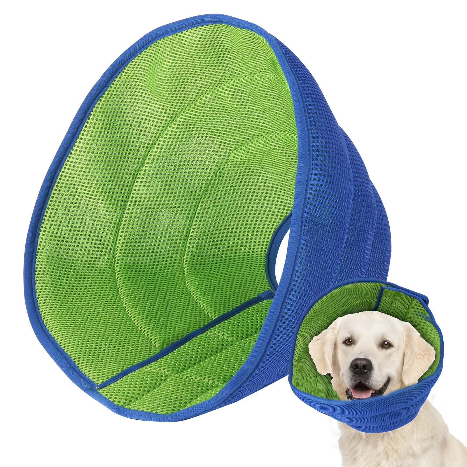 Soft Recovery Collar for Medium & Large Dogs - Adjustable Post-Surgery E-Collar to Prevent Licking & Scratching | Comfortable Fabric Cone for Wound Healing | Perfect for After Spay/Neuter, Skin Treatments & Injury Recovery