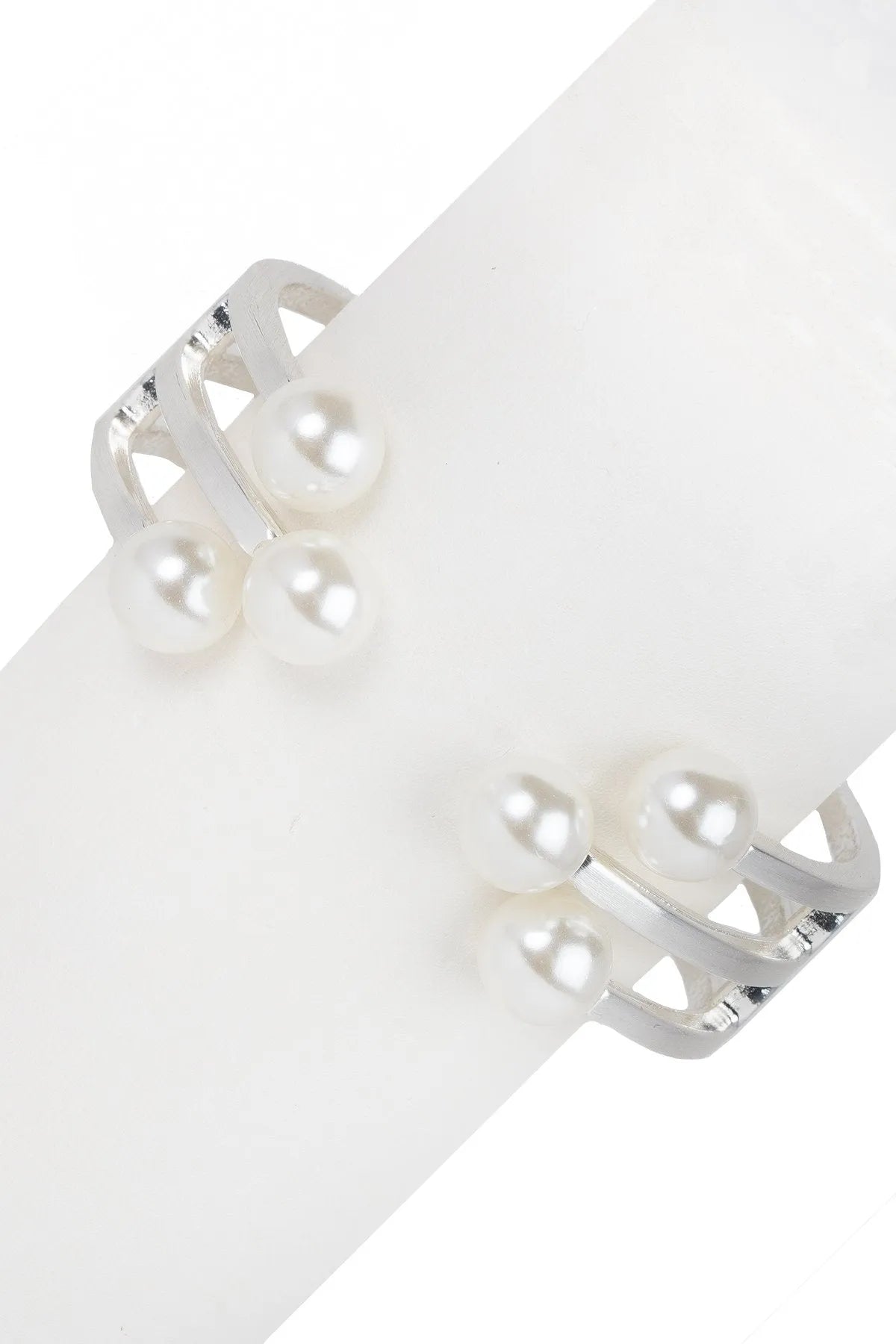 6 Pearl Cuff Bracelet for Women - Elegant Pearl Jewelry Gift for Wedding, Party & Special Occasions