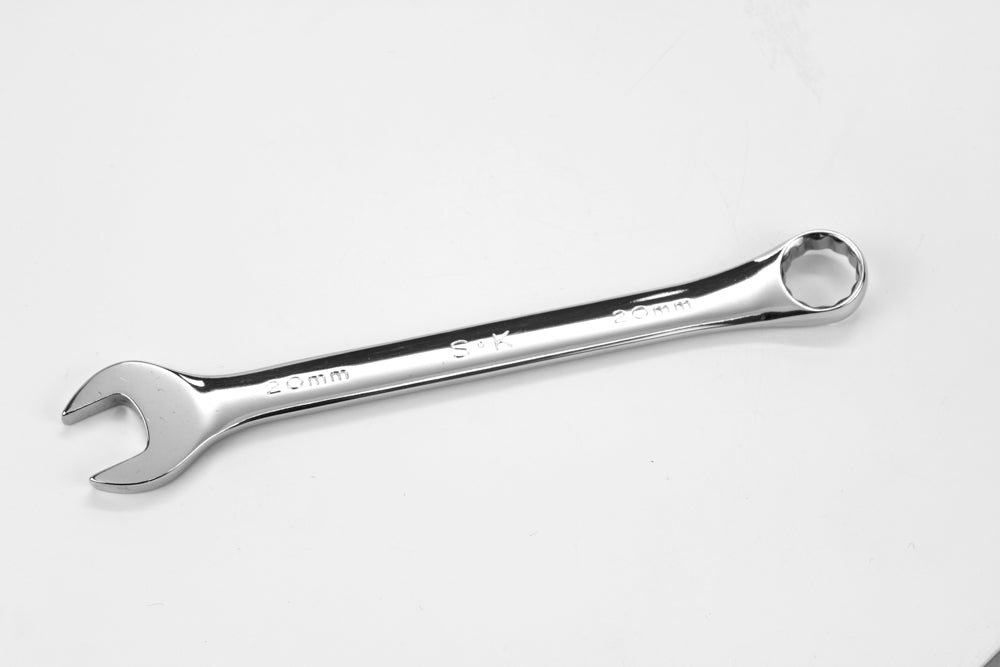20mm 12-Point Metric Combination Chrome Wrench - Professional Grade Tool for Automotive Repair, Plumbing & DIY Projects