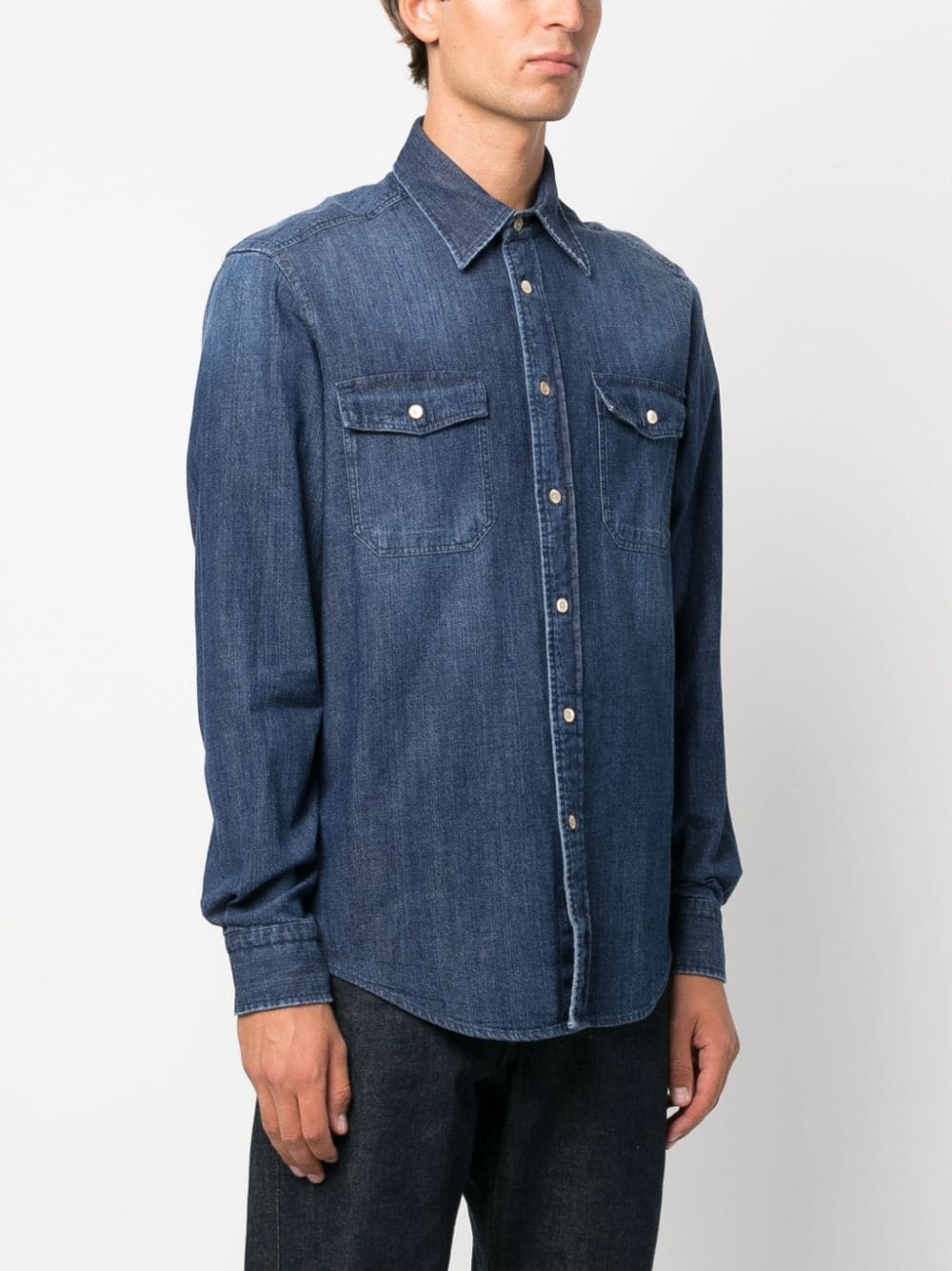 Boglioli Men's Premium Denim Shirts - Stylish & Comfortable Casual Wear for Everyday Outfits & Office Looks