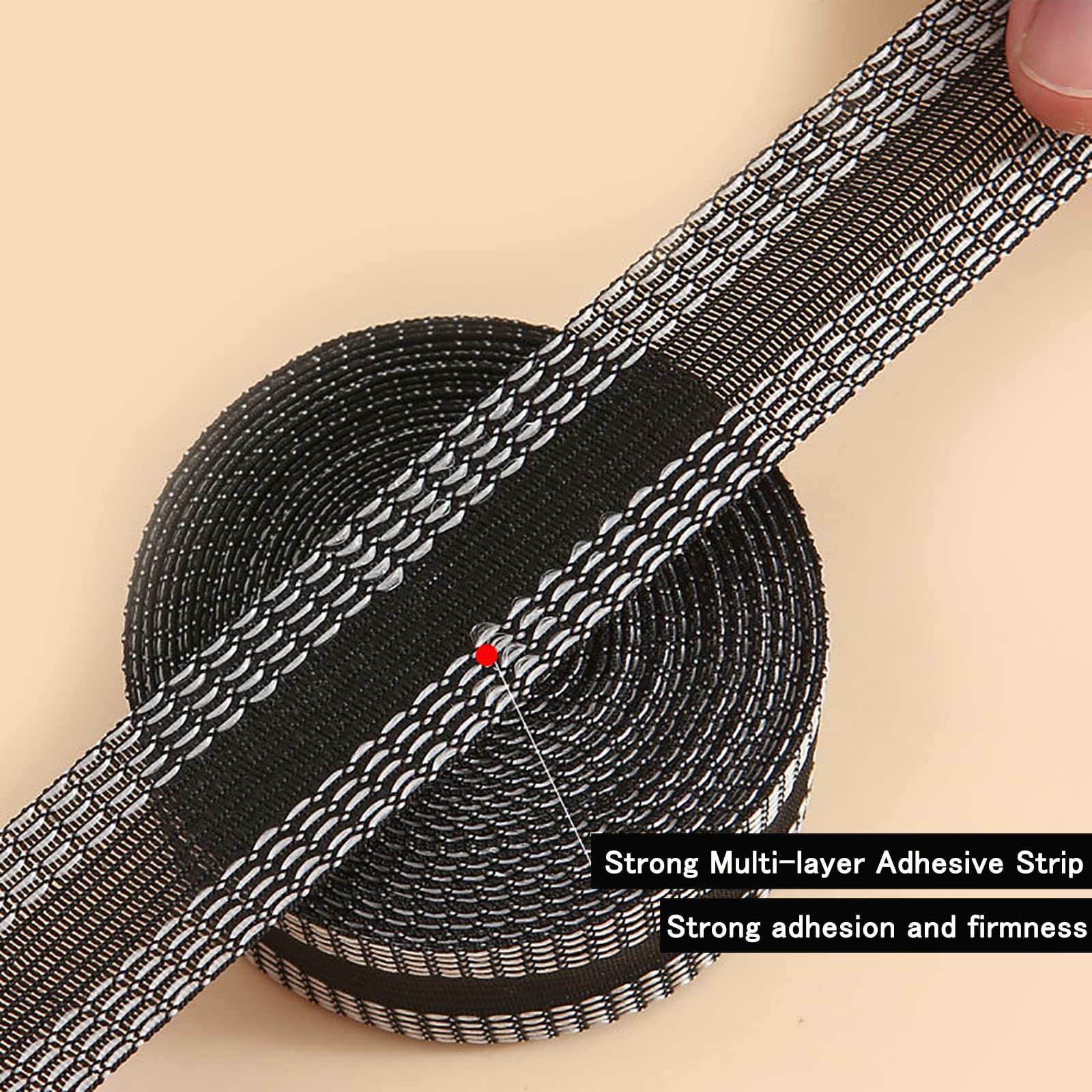No-Sew Iron-On Hem Tape for Pants, Jeans, Curtains & Dresses - Self-Adhesive Fabric Tape for Easy Hemming & Alterations (3.3 Yards, Gray) - Perfect for DIY Clothing Repairs & Home Sewing Projects