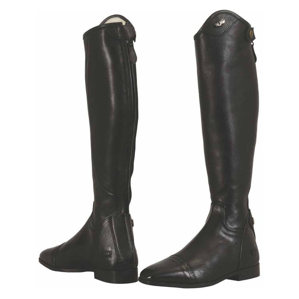 TuffRider Ladies Regal Dress Boots - Black - Size 8 - Extra Slim Fit - Equestrian Riding & Fashion Boots for Women