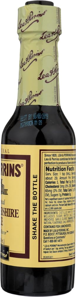 Lea & Perrins Worcestershire Sauce, 5-Ounce Glass Bottles (Pack of 24) - Perfect for Steaks, Marinades & Cocktails