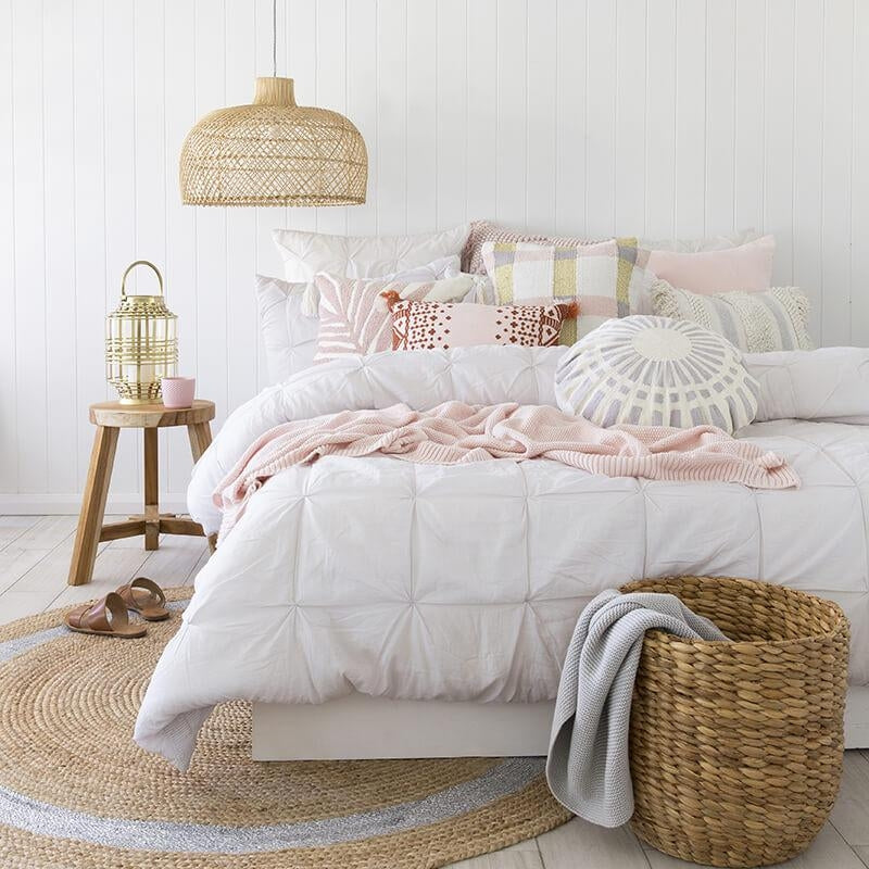 Kalani Quilt Cover Set by Bambury | Soft Luxury Bedding | Queen/King Size Duvet Cover | Perfect for Master Bedroom & Guest Room Decor