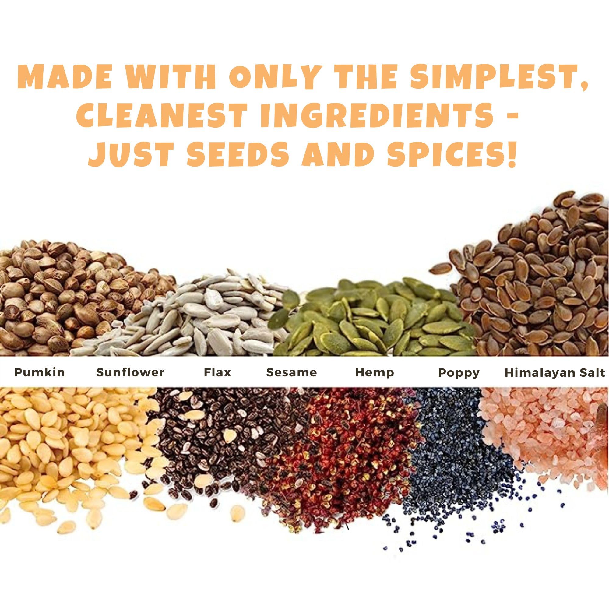 ELLA’S FLATS® Sesame All Seed Savory Crisps – All Natural, Gluten Free, High Protein & Fiber Snacks, Vegan & Keto Friendly (3 Pack) – Perfect for Healthy On-the-Go Snacking, Office Lunch, and Low-Carb Diet