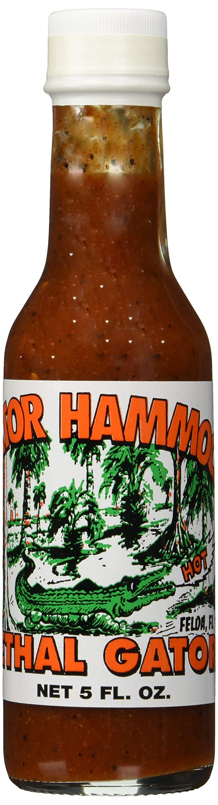 Gator Hammock Hot Sauce - Lethal Gator Extreme Heat 5 Fl Oz (3-Pack) - Perfect for Spicy Food Lovers, BBQ, Wings & Cajun Cooking