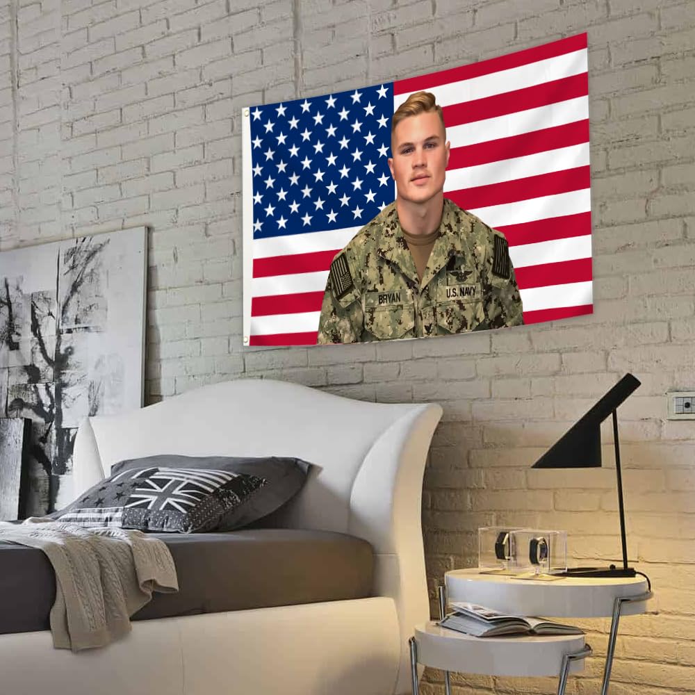 Zach Bryan American Flag 3x5 Ft - Patriotic Decor with 4 Brass Grommets for Wall, Dorm Room, College Bedroom & Party - Funny Banner Poster for Fans | Perfect for Game Day, Tailgating & Home Decor