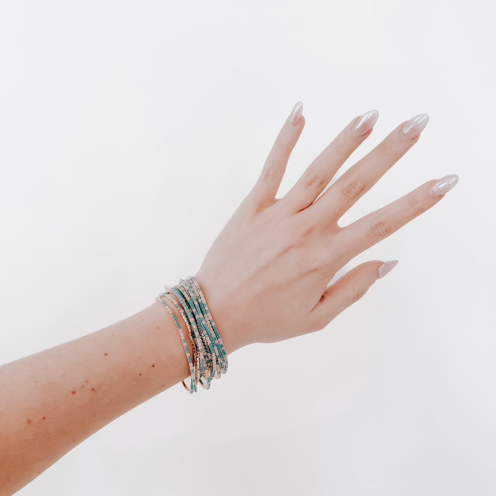 Maggie Multi Stretch Bracelet for Women - Adjustable Beaded Elastic Jewelry for Casual Wear, Gift Giving & Everyday Fashion Accessories
