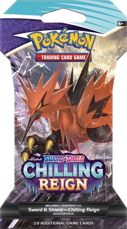 Pokémon TCG Chilling Reign Sleeved Booster Pack - 10 Cards Per Pack, Collectible Trading Cards for Battles & Deck Building | Perfect for Game Nights, Tournaments & Gifts