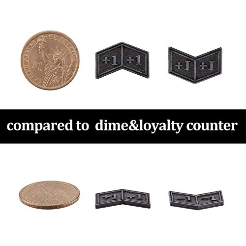 Sumind 40-Piece Antique Silver Metal MTG Counters - Magic The Gathering Tokens for CCG & Trading Card Games - Perfect for Gameplay, Tournaments and Strategy Sessions