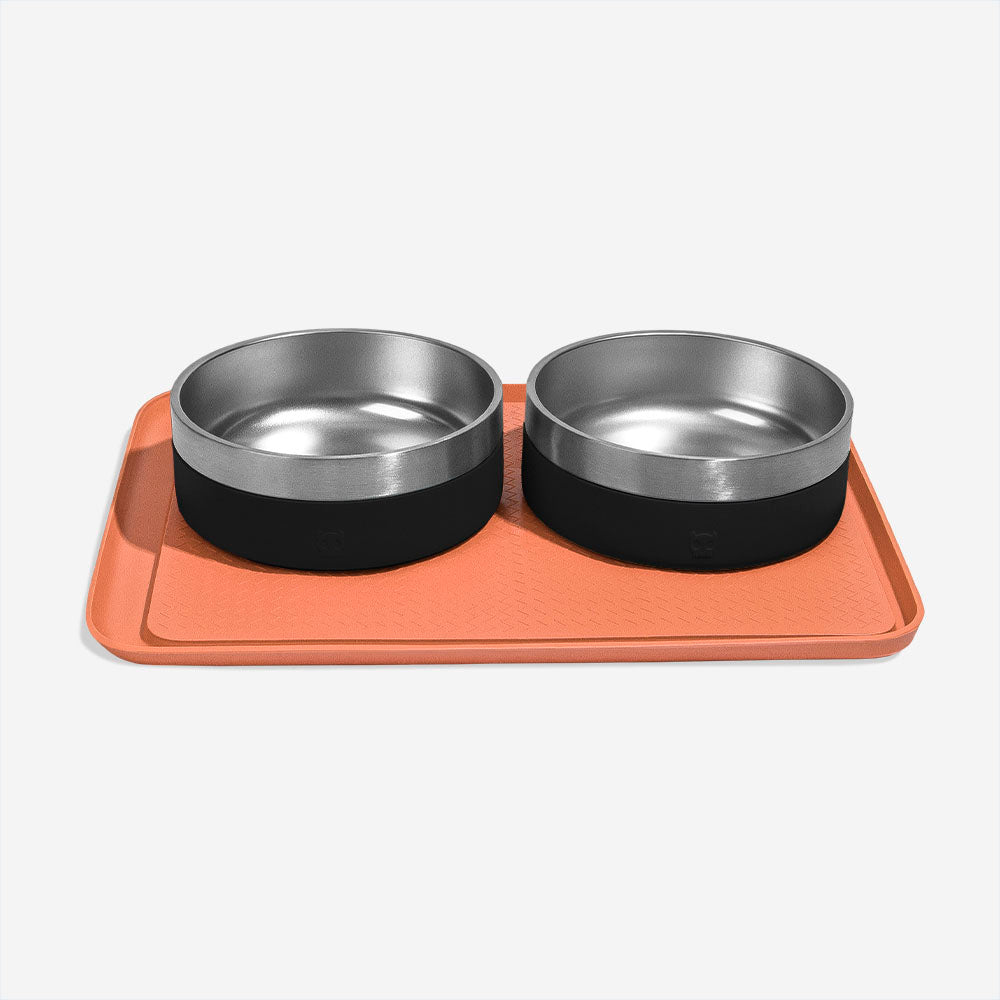 Zee.Mat Clay Dog Bowl Mat with Ant Barrier - Non-Slip Pet Feeding Mat for Dogs and Cats, Perfect for Kitchen Floor or Outdoor Use