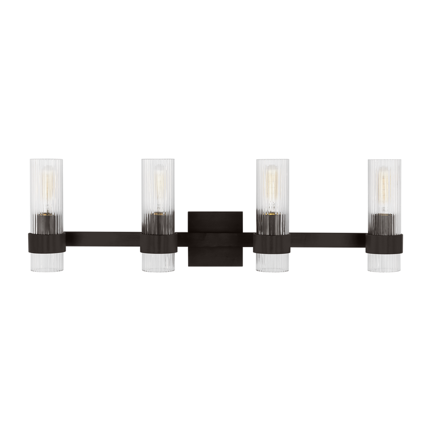Eleanor Fluted Vanity with Mirror - Modern Bathroom Vanity Set with Storage Drawers & Soft Closing Doors for Bedroom, Bathroom or Dressing Room