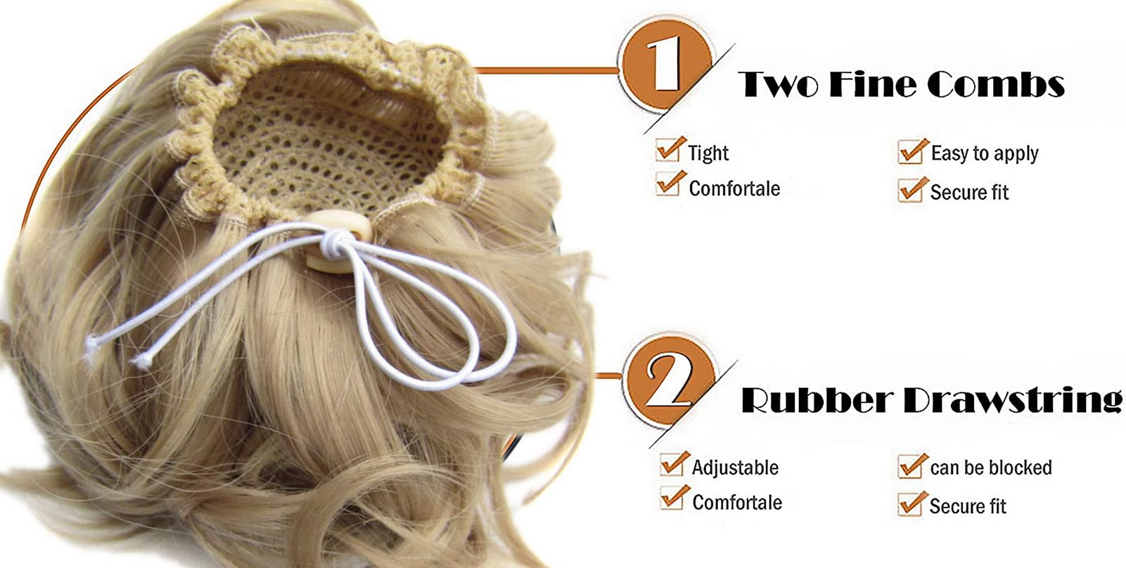Faringoto Hair Pieces for Women - Messy Bun Hair Extension with Curly Hair for Natural Look | Perfect for Parties, Weddings & Everyday Styling