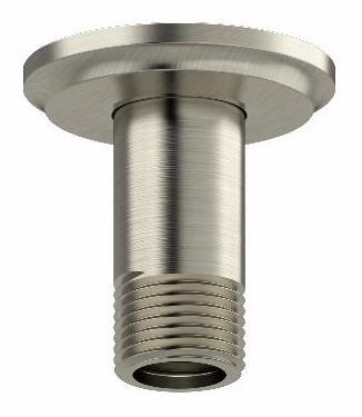 3 Ceiling Mount Shower Arm with Round Escutcheon - Brushed Nickel Finish 559BN RIOBEL | Perfect for Modern Bathroom Renovations & Spa-Like Shower Experiences