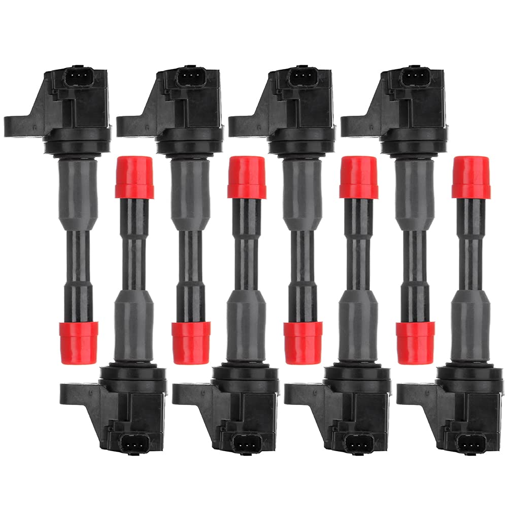AUTOMUTO 8-Piece Ignition Coil Pack Compatible with 2003-2010 Honda Civic 1.3L Engine - Direct Replacement for UF374 - Perfect for Engine Tune-Ups & Performance Upgrades
