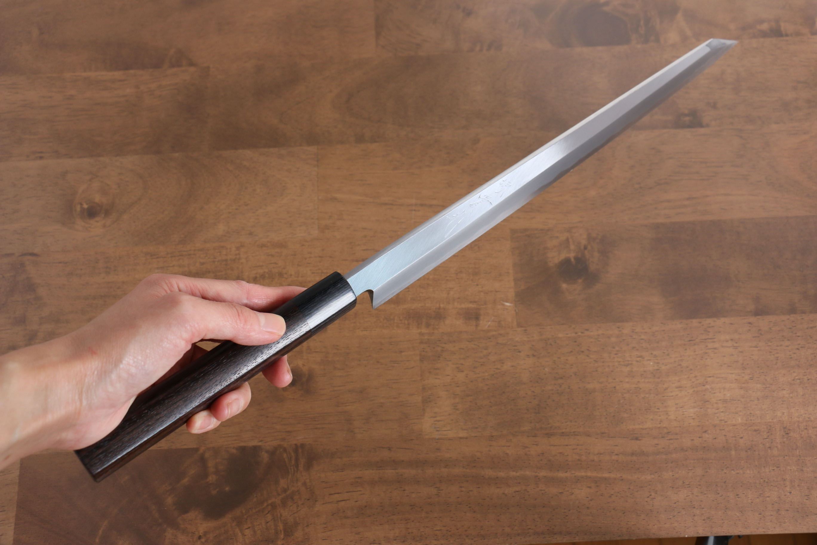 Premium Jikko White Steel No.2 Kiritsuke Yanagiba 300mm - Japanese Chef Knife with Ebony Handle for Sushi, Sashimi & Precision Cutting - Professional Kitchen & Home Cooking Essential