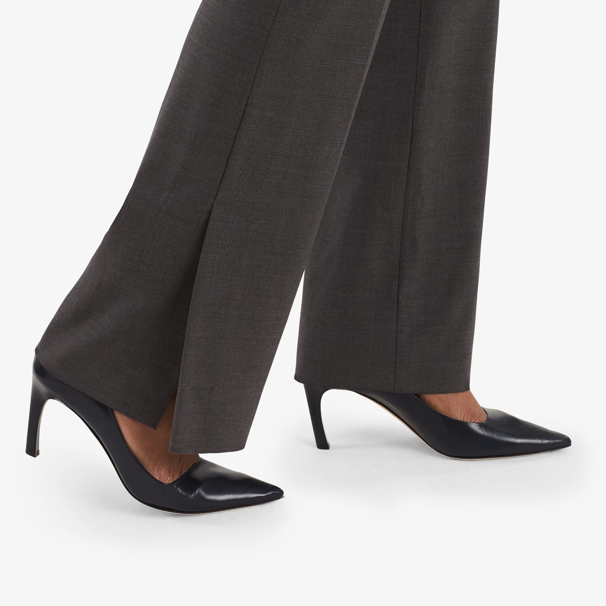 Clooney Pant - Premium Tropical Wool Men's Trousers in Gray Melange | Perfect for Business Casual & Summer Office Wear