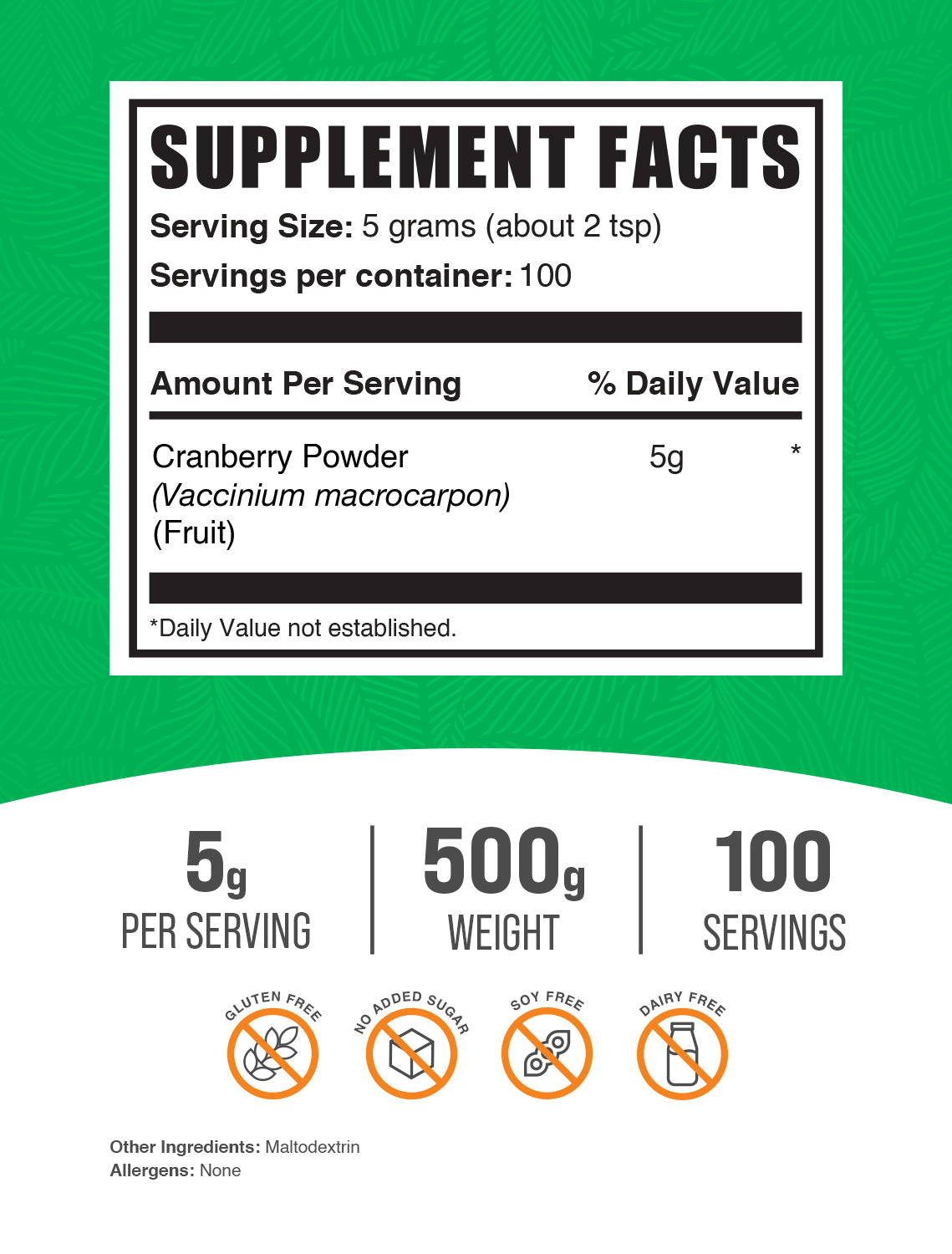 Organic Cranberry Powder for Smoothies & Baking - Antioxidant-Rich Superfood for Immune Support & Gut Health - Perfect for Smoothies, Yogurt, and Healthy Recipes