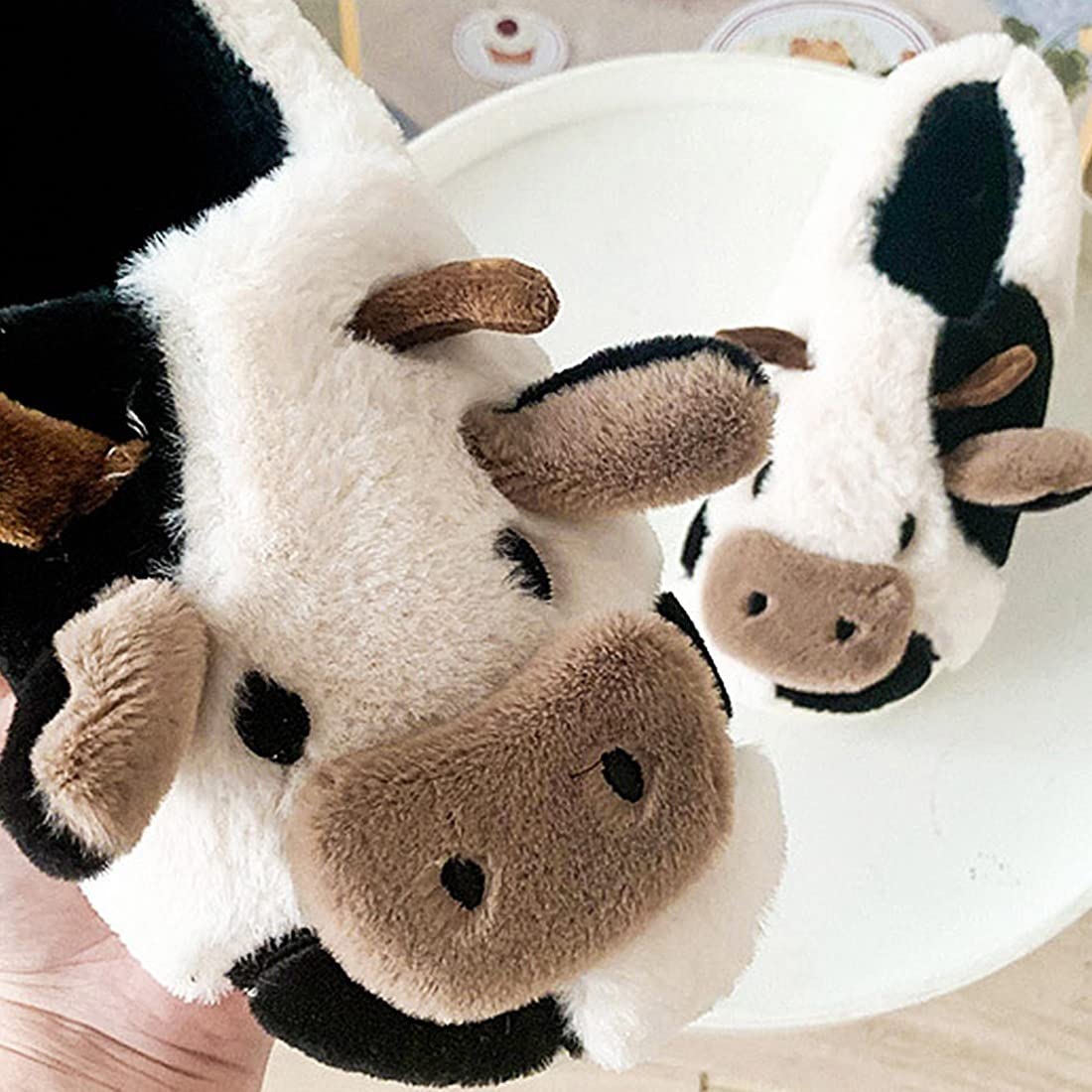 Menore Cartoon Animal Fuzzy Slippers - Warm Winter House Shoes for Women & Girls, Soft Plush 3D Animal Design, Non-Slip Indoor Slippers, Cozy Bedroom & Home Footwear - Perfect for Lounging, Sleepovers & Relaxing at Home