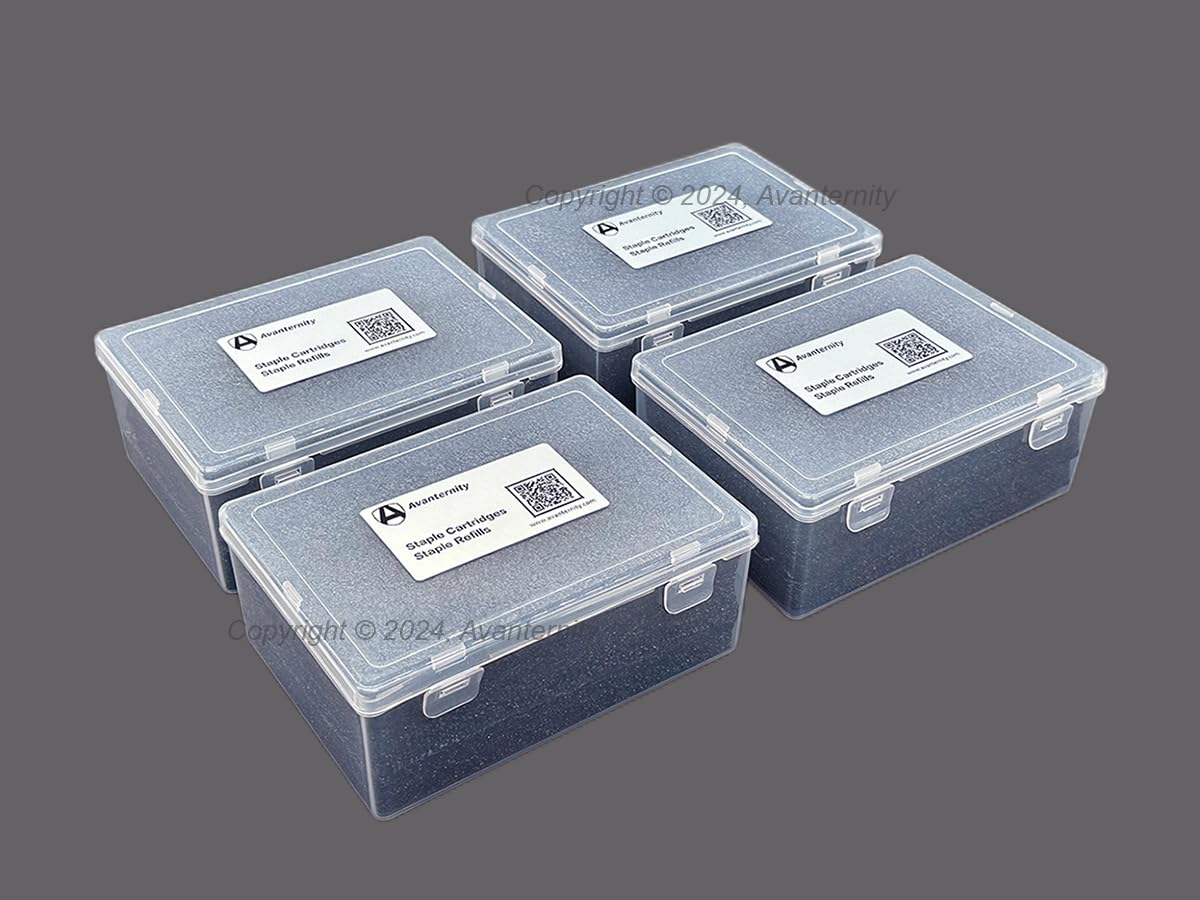 Avanternity's Compatible Staple Refills for Toshiba Staple-2400 Stapler - 4 Boxes Pack (2000 Staples) - Perfect for Office, School & Home Document Binding